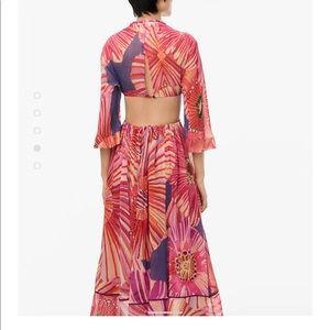 ZARA Cut-out printed dress limited edition